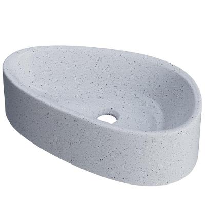 Cuba De Apoio Gota Para Banheiro Lavabo C01 Bg43w Branco Granit Matte - Lyam