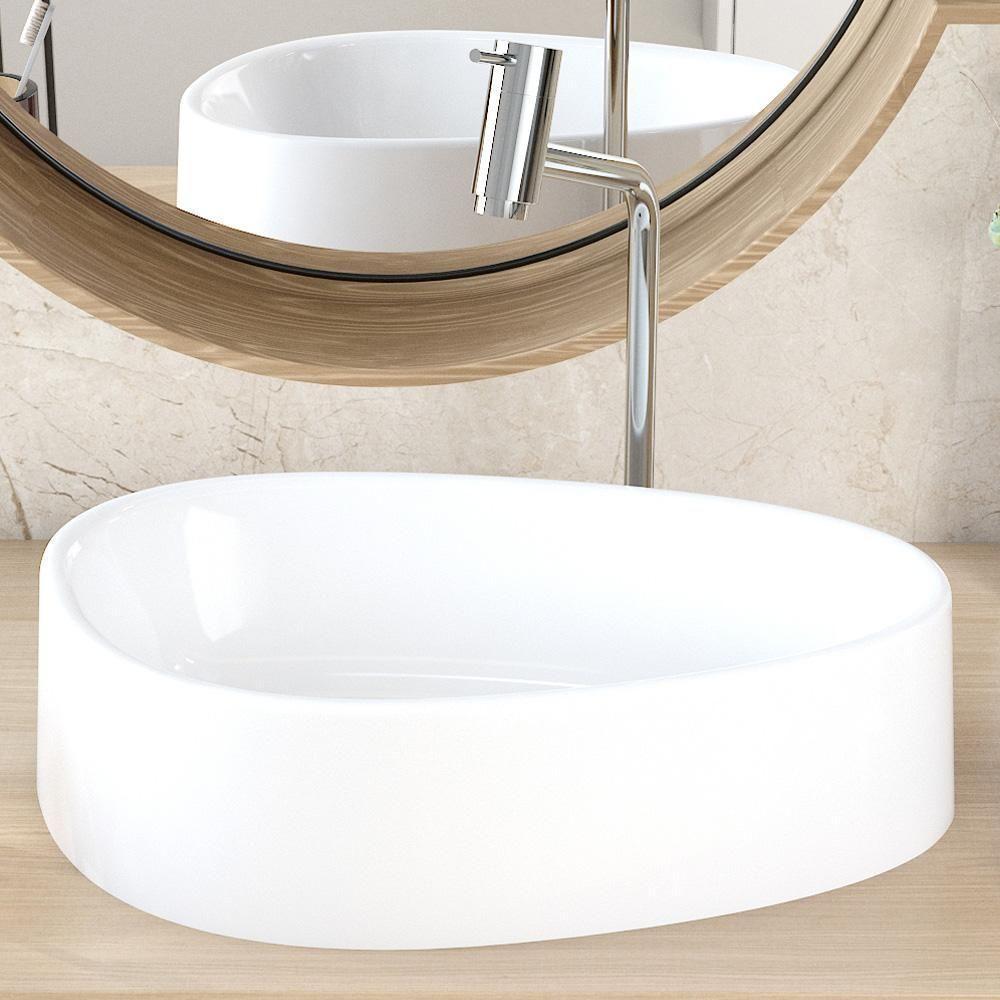 Cuba De Apoio Gota Para Banheiro Lavabo C01 Bg43w Branco - Lyam - 4