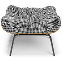 Puff Decorativo Sala De Estar Costela L02 Pied Poule - Lyam Decor - 5