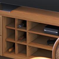 Rack Para Sala De Estar Tv 70 Pol 180cm Makai C04 Freijó - Lyam Decor - 2