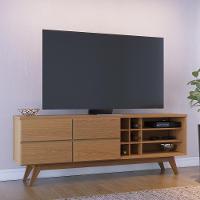 Rack Para Sala De Estar Tv 70 Pol 180cm Makai C04 Freijó - Lyam Decor - 3