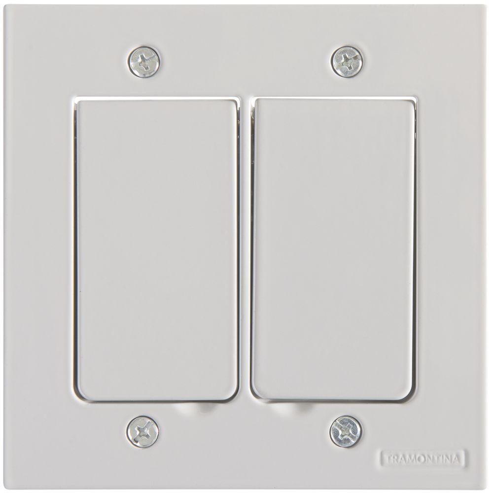 Tampa 2 Postos 4x4 Para Piso Tramontina Modular Cinza - 1