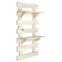 Painel Floreira Tramontina Vertical Em Madeira Maciça Com Duas Prateleiras - 1