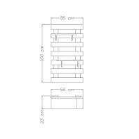 Painel Floreira Tramontina Vertical Em Madeira Maciça Com Duas Prateleiras - 10