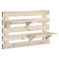 Painel Floreira Tramontina Em Madeira Maciça Com Duas Prateleiras - 6