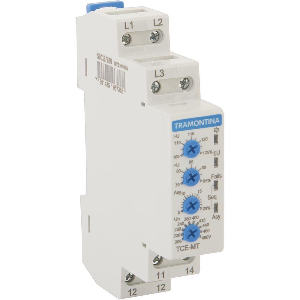 Relé De Monitoramento Tramontina Falta E Sequência De Fase 165-528 V Ac 8 A Ac-1 Ou 2 A Ac-15 - 1