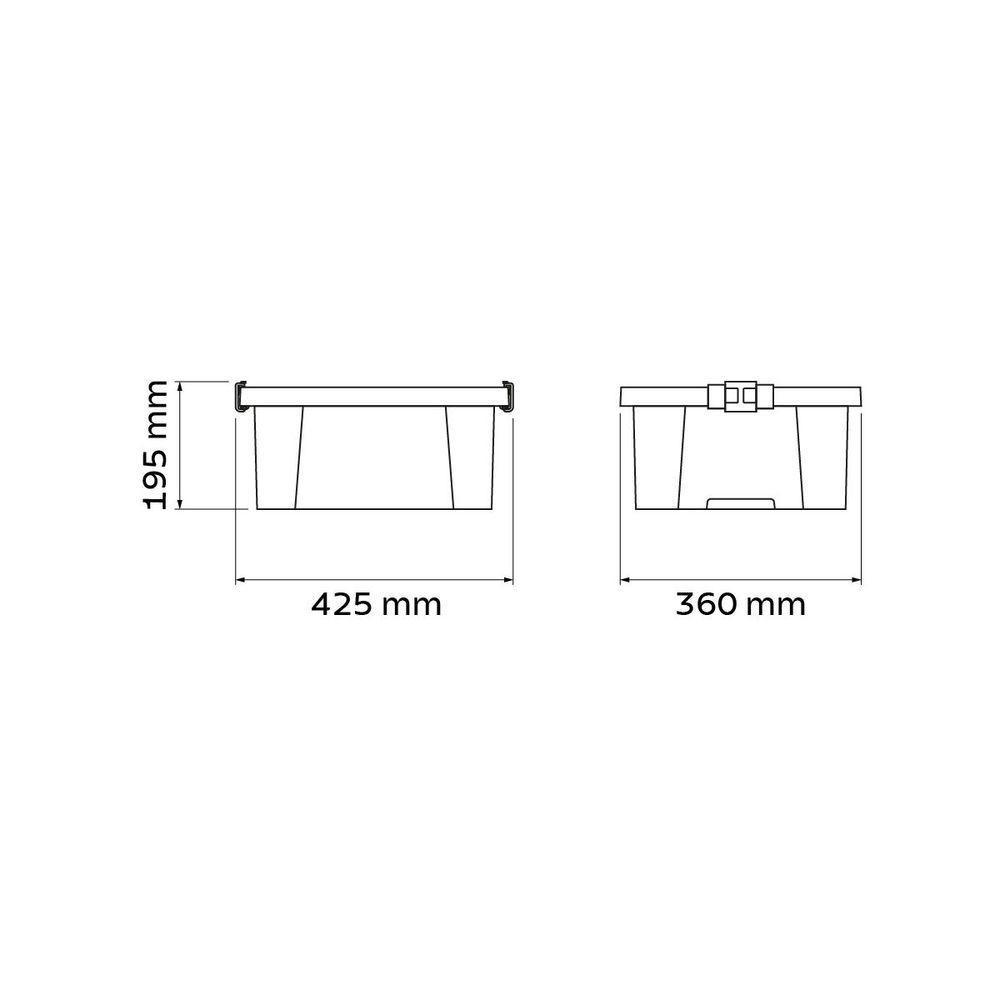 Caixa Organizadora Tramontina Office Em Polipropileno Transparente 17 L - 6
