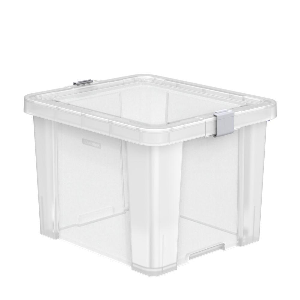Caixa Organizadora Tramontina Office Em Polipropileno Transparente 30 L - 3