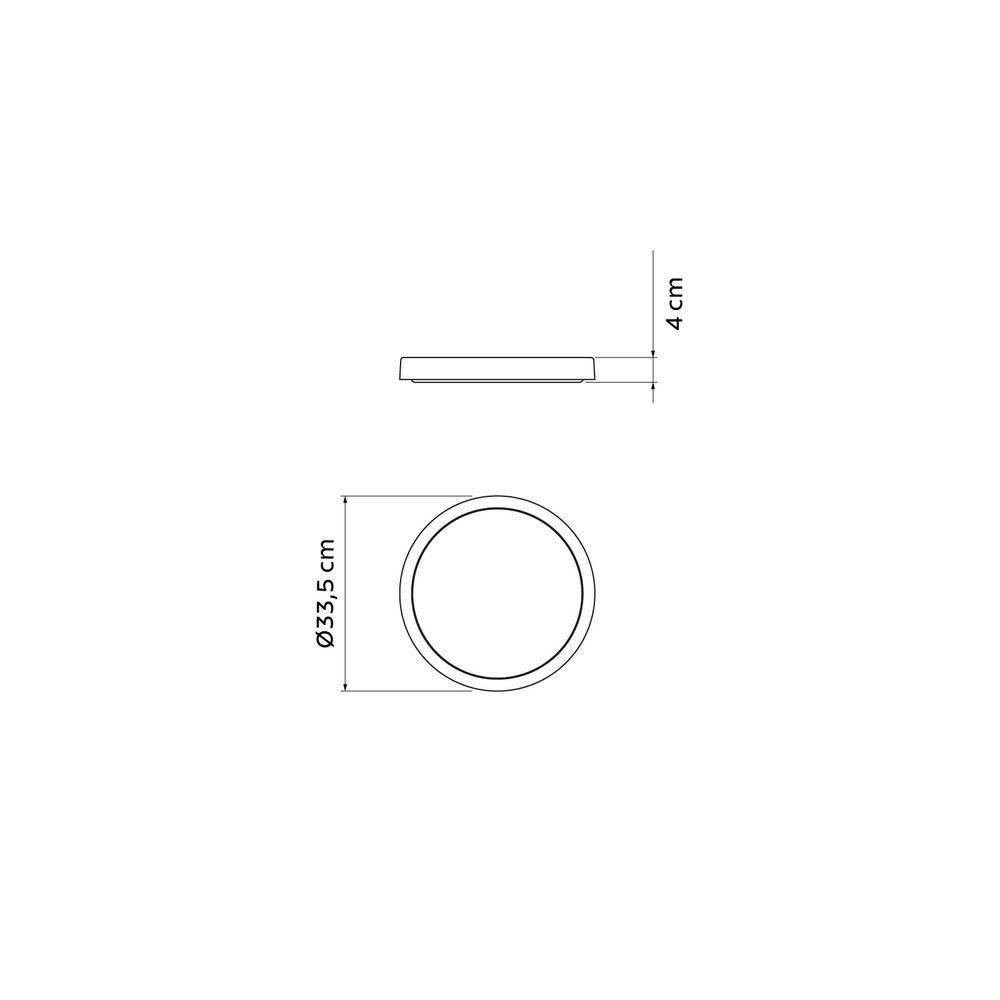 Prato Para Vaso De Planta Tramontina Em Polietileno Granito Pedra P - 4