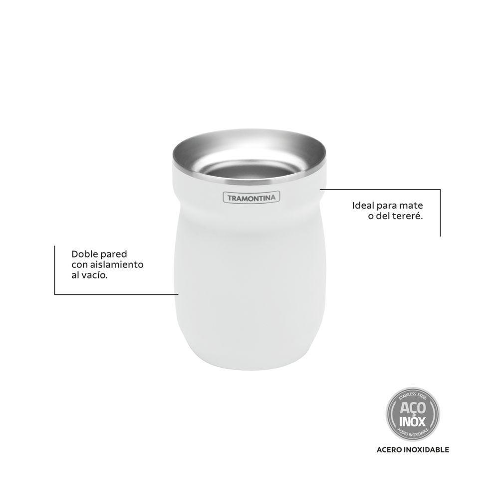 Cuia Térmica Tramontina Branca 240 Ml - 3