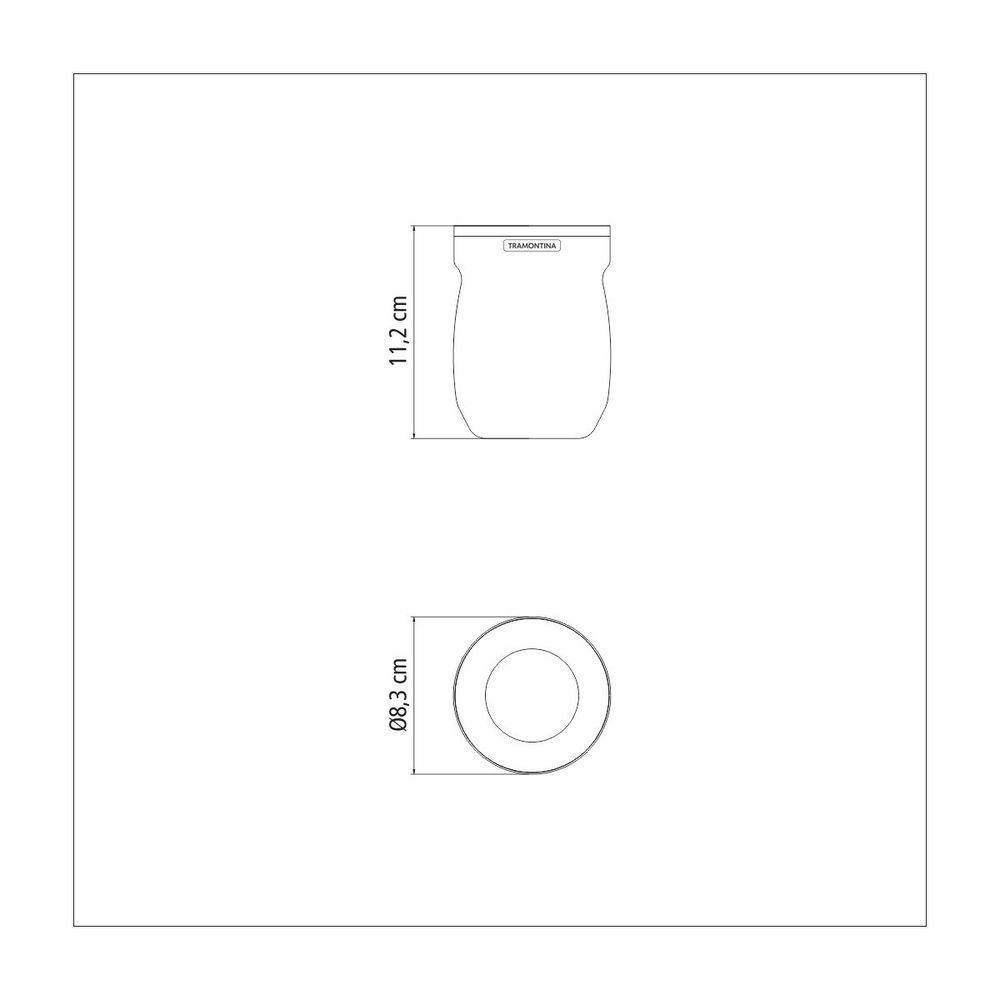 Cuia Térmica Tramontina Branca 240 Ml - 6