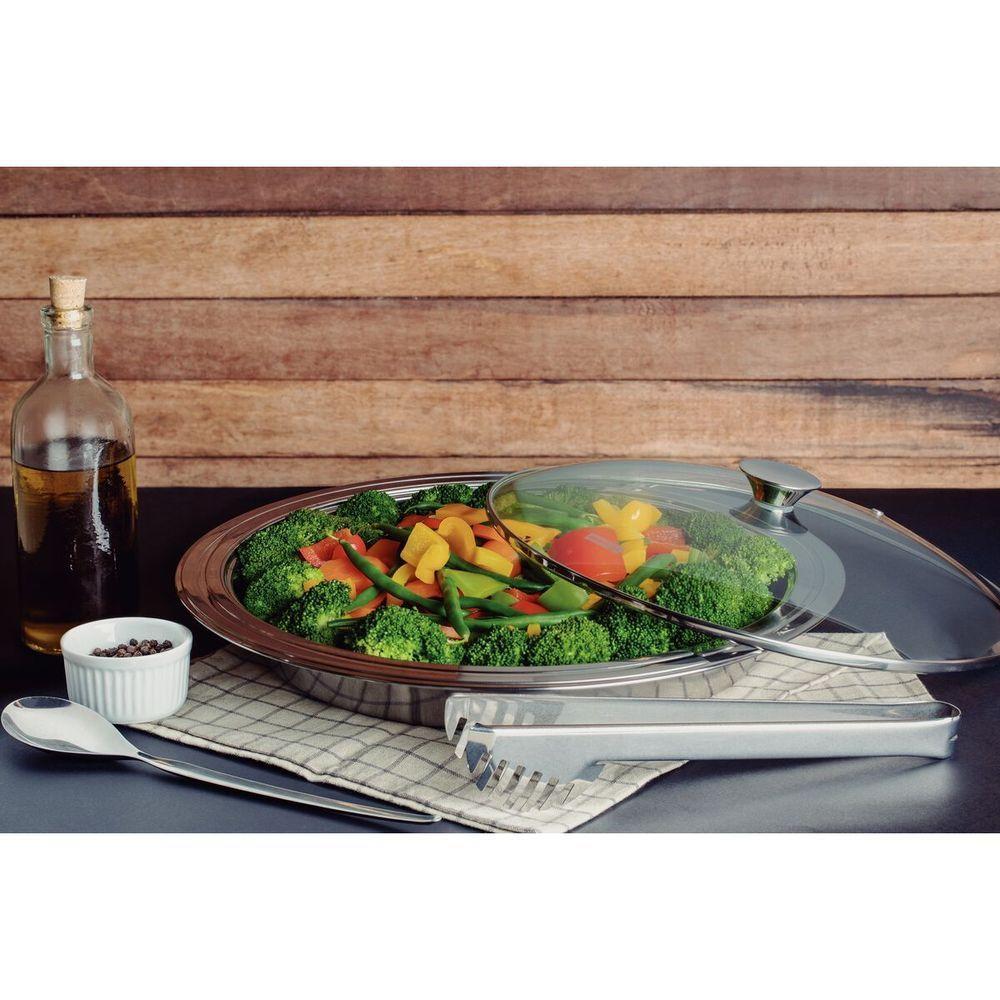 Kit Para Servir Tramontina Ciclo Redondo Em Aço Inox 3 Peças - 4