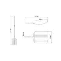 Forcado Reto De Arame Com 10 Dentes Tramontina Em Aço Com Cabo De Madeira 120 Cm - 2
