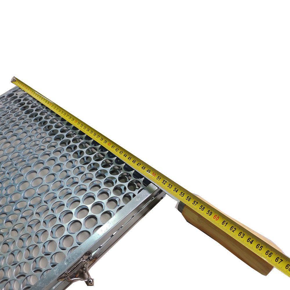 Grelha Dupla P/ Peixes Linguiças Asinhas Com Cabo Duplo - 2