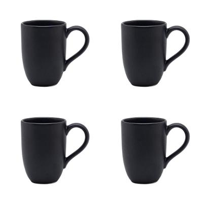 Conjunto De Canecas 04 Peças Flat ônix 350 Ml Oxford