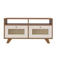 Mesa De Centro Com 2 Gavetas Trama Cinamomo/off White Artely Cinamomo/off White - 3