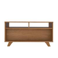 Mesa De Centro Com 2 Gavetas Trama Cinamomo/off White Artely Cinamomo/off White