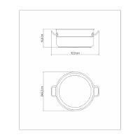 Caçarola Rasa Tramontina Professional Em Aço Inox Com Fundo Triplo Sem Tampa 40 Cm 23 L