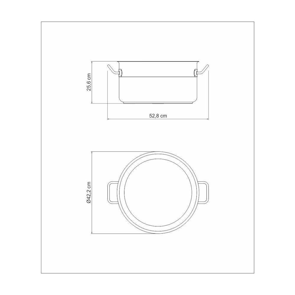 Caldeirão Tramontina Professional Em Aço Inox Com Fundo Triplo Sem Tampa 40 Cm 30 L - 8