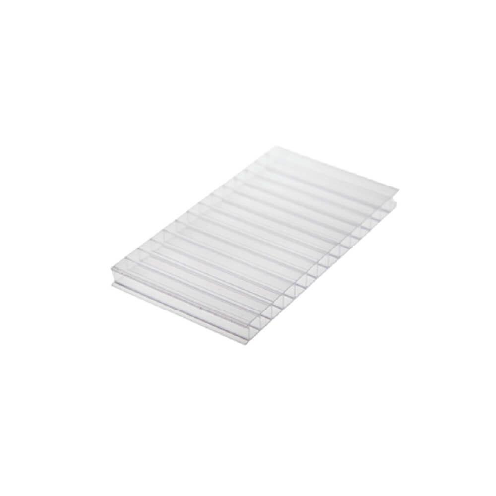 Chapa De Policarbonato Alveolar Cristal 10mm 2,10m X 6,00m - 1