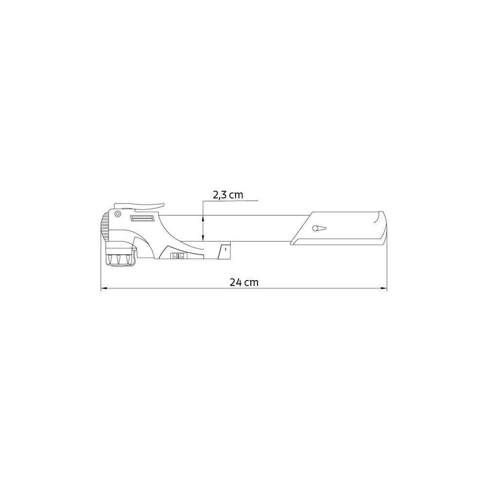 Bomba De Ar Portátil Tramontina Para Bicicleta Com Manômetro 100 Psi - 7 Bar - 3