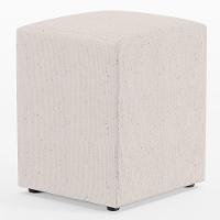 Kit 02 Puffs Quadrado L02 Decorativo Linho Cru - Lyam Decor - 3