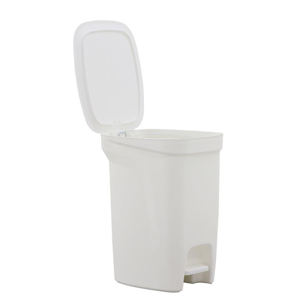 Lixeira Tramontina Compact 10l Branco Com Haste Em Aço - 9