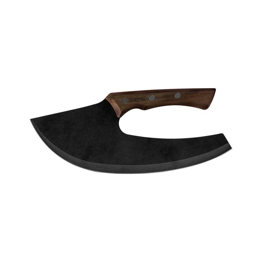 Cortador Multiuso Tramontina Churrasco Black Com Lâmina Em Aço Inox E Cabo De Madeira - 8