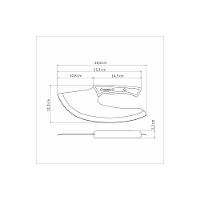 Cortador Multiuso Tramontina Churrasco Black Com Lâmina Em Aço Inox E Cabo De Madeira - 3