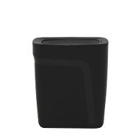 Lixeira Tramontina Compact Em Polipropileno Preto Com Tampa Basculante 8,5 L - 1