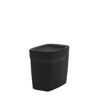 Lixeira Tramontina Compact Em Polipropileno Preto Com Tampa Basculante 6,5 L - 5