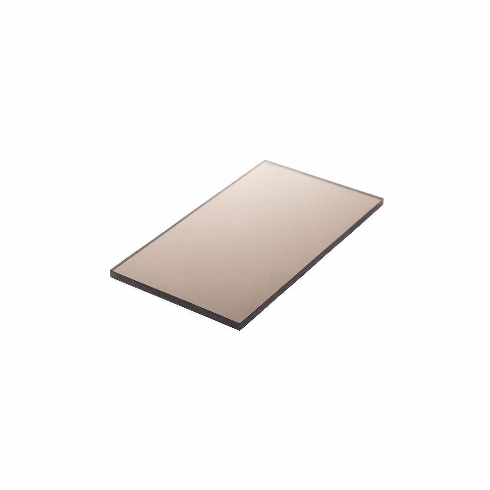 Chapa De Policarbonato Compacto Bronze 3mm 2,00m X 6,00m - 1