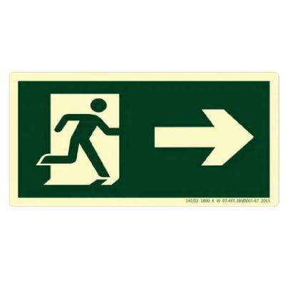 Placa S1 Rota De Fuga A Direita