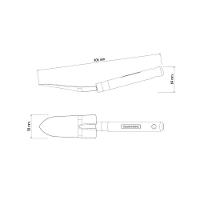 Pazinha Estreita Metalica Para Jardinagem Tramontina Com Cabo De Madeira