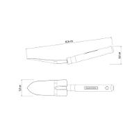 Pazinha Estreita Metalica Para Jardinagem Tramontina Com Cabo De Madeira - 7