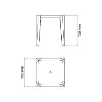 Mesa Tramontina Tambau Em Polipropileno Branco - 4