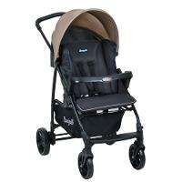 Travel System Burigotto Carrinho De Bebê Com Bebê Conforto Ecco + Touring X Cinza Bege - 2