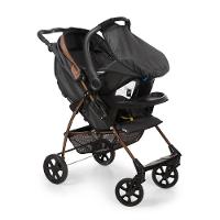 Travel System Galzerano Carrinho De Bebê Romano Com Bebê Conforto Cocoon Slim Preto E Cobre - 4
