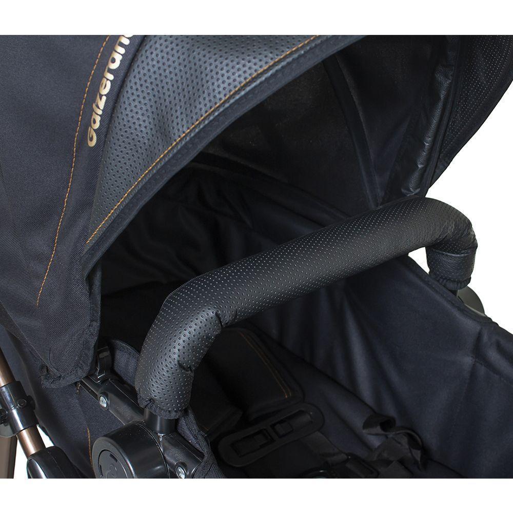 Carrinho De Bebê Para Passeio Galzerano Napoli De 0 Meses Até 15kg Preto Com Cobre - 2
