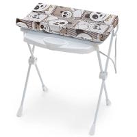 Banheira de Bebê Plástica Galzerano Classic 7045 com Trocador e Suporte Panda - 1