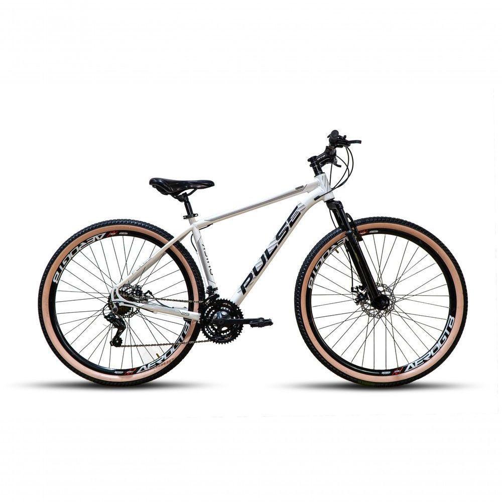 Bicicleta Pulse Quick Aro 29 Freio A Disco 21v Branco Preto - 1