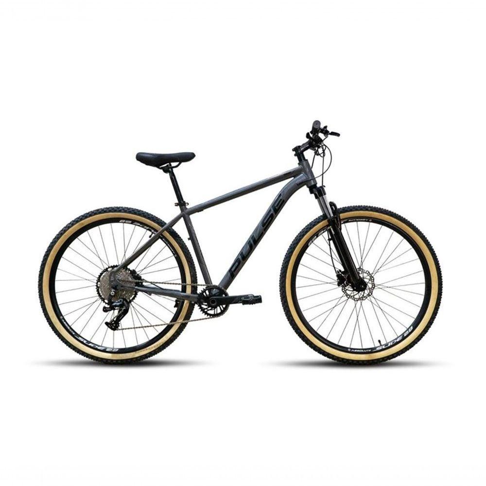 Bicicleta Aro 29 Pulse Cambio Absolute 1x12 Freio Disco Hidraulico Cubo K7 Grafite/ades Preto - 1