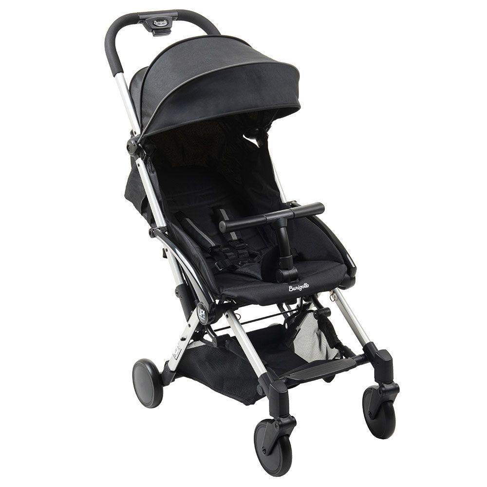 Carrinho de Bebê Burigotto Up Dobrável para Passeio Até 15kg Preto com Metal Prata - 1