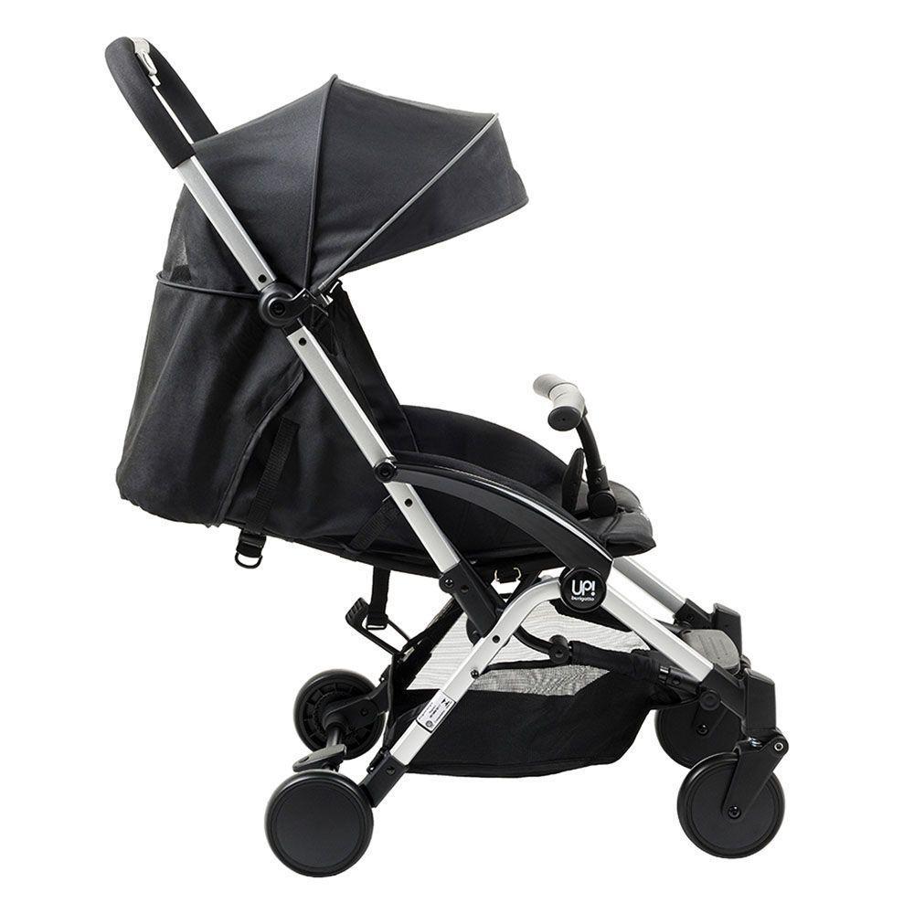 Carrinho de Bebê Burigotto Up Dobrável para Passeio Até 15kg Preto com Metal Prata - 6