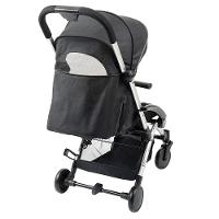 Carrinho de Bebê Burigotto Up Dobrável para Passeio Até 15kg Preto com Metal Prata
