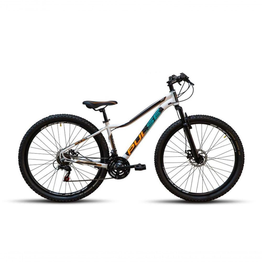 Bicicleta 29 Pulse Feminina 21v Cambio Importados Laranja Verde Acqua - 1