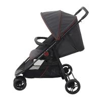 Carrinho De Bebê Burigotto Cr3 De 0 Até 15kg Para Passeio Cinza Escuro Com Vermelho