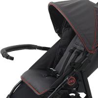 Carrinho De Bebê Burigotto Cr3 De 0 Até 15kg Para Passeio Cinza Escuro Com Vermelho - 5