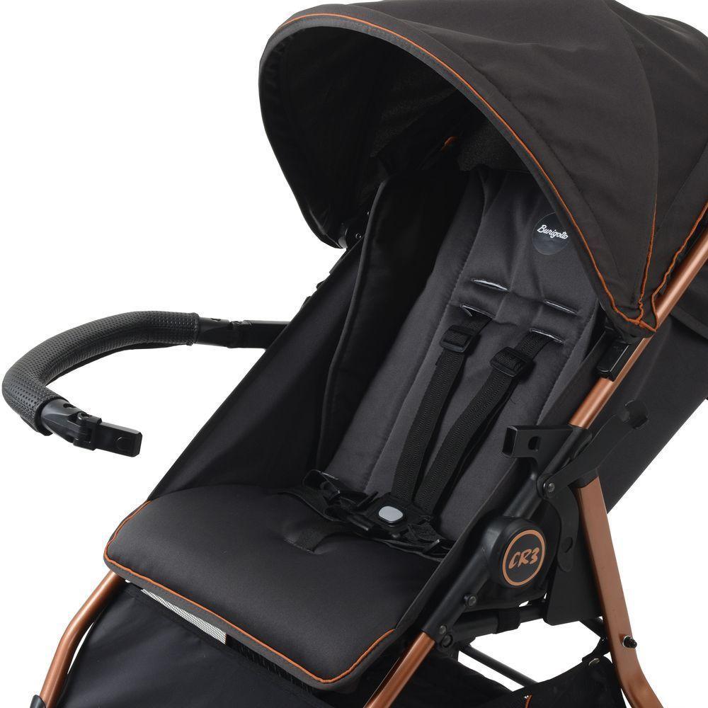 Carrinho De Bebê Burigotto Cr3 De 0 Até 15kg Para Passeio Cinza Escuro Com Cobre - 5