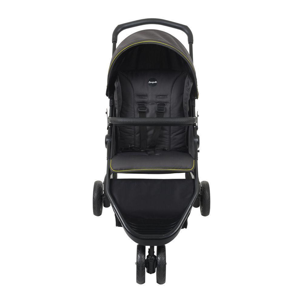Carrinho De Bebê Burigotto Cr3 De 0 Até 15kg Para Passeio Cinza Escuro Com Neon - 2